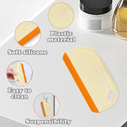 2 PCS Small Handhold Squeegee for Household, Mini Size Silicon Cleaning Scraper with Hanging Design, Water Wiper Scraper for Cleaning Glass Mirror Bathroom Kitchen Countertop (2 pcs, Yellow)
