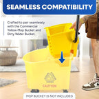 Mop Wringer Only Side Press Wringer Replacement for Commercial Mop Bucket on Wheels - 26-Quart or 35 Quart, Yellow