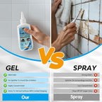 Mold Stain Remover Gel, Washing Machine Gasket Cleaner for Front Loader Washer Rubber Seal Home Stain Removal Gel for Grout, Caulk, Refrigerator, Shower, Bathtub, Bathroom Cleaning Solution (10 Fl Oz)
