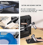 Car Vacuum Portable Cordless, 20000PA 120W 4 in 1 High Power Handheld Cordless Vacuum Cleaner & Air Duster,Air Blower,Multi-Nozzles,Brushless Motor 3-Speed Modes,for Car, Home, Pet,Office & Camping