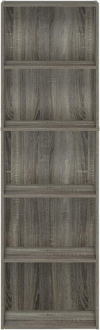 Furinno Luder Bookcase / Bookshelf / Storage Shelves, 5-Tier, French Oak