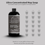 Lapew Black Sea Scented Mop Soap - Luxury Floor Cleaner Concentrate for Mopping Tile, Laminate, Vinyl & Hardwood | Streak-Free, Low-Foam | 36 oz