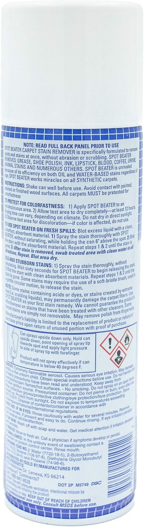 Instant Carpet Spot Remover for Fresh, Old & Stubborn Stains Such as Oil, Grease, Ink, Lipstick, Coffee, Pet Stains & More, 16 Oz, Pack of 3