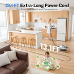 ODSD Steam Cleaner for Home & Car, 3-Level Adjustable Steamer for Cleaning, 15s Heat-Up & 1.6L Large Tank, Handheld Steam Cleaner for Car Detailing, Home, Tile, Grout, Furniture with 15pcs Accessories