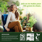 13 Gallon Compostable Trash Bags Liners with Flat-Top, Thick 0.87 Mil, 49.21 Liter, 50 Bags, Tall Kitchen Food Scrap Waste Bag, ASTM D6400, US BPI and OK Compost Home Certified