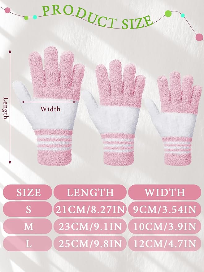Patelai 3 Pairs Microfiber Plant Dusting Gloves Leaf Cleaning Gloves for Indoor Plants, Blinds, Furniture, House (Reddish Violet,Blue,Purple,Small)