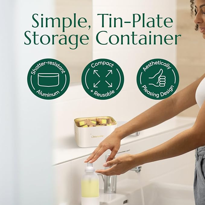 CLEANOMIC Wood and Flooring Cleaning Tablets and Tablet Tin Bundle