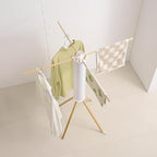 Clothes Drying Rack 4 Legs,Laundry Hanger Dryer Rack,Portable Drying Rack,Foldable Drying Rack-Drying Rack Clothing Laundry Bedroom Household Wooden-12rods