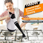 Handheld Steam Cleaner, With 16 Accessories and Safety Lock, Steam Cleaner for Home, Multi-purpose for Cleaning Floors, Dirt, Grease, Grout, Tiles, Floors, Sofas and Car