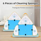 Double-Sided Window Cleaner Glass Wiper Magnetic Cleaning Tools, 5-Gears Adjustable Magnetic Glider Washing Brush Tools, for High-Rise Double Thick Glazed Windows Thickness 0.3"-1" (Blue)