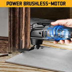 Cordless Oscillating Tool Compatible with Dewalt 20v Battery, 21000 OPM Max Brushless-Motor Tool with Auxiliary Handle, Oscillating Multi-Tool for Scraping, Sanding,Cutting Wood(Not Battery)