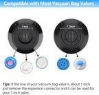 Electric Pump for Vacuum Storage Bags, 55W 5000PA Portable Travel Vacuum Pump for Storage Bags (1, Black)