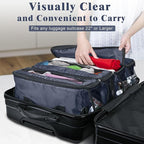 Suitcase Organizer, Carry-On Closet Luggage Organizer Accessories - Foldable, Hangable Portable Hanging Travel Shelves with Shoulder Strap - Medium, Gray