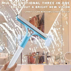 3 in 1 Window Cleaning Scraper,3 in 1 Spray Squeegee,2025 New with Brush and Built-in Spray BottleAll-Purpose,All-Purpose Window Cleaner Tool (White)
