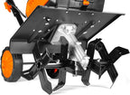 Wen 20V Max Cordless 14-Inch Brushless Electric Tiller with Two 4.0 Ah Batteries and Dual-Port Charger (20724)
