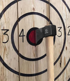 15.7" Throwing Axe, 1065 Manganese Steel Throwing Hatchet Beech Wood Handle for Axe Throwing Competitions