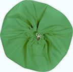 Urban Villa Laundry Bag Canvas|Dirty Clothes Travel Laundry Bag|Machine Washable|Reusable College Hostel Hamper Liner Bag for Garments Delicates Drawstring Closure 1 Pack Green Color|Size 28X36 Inches