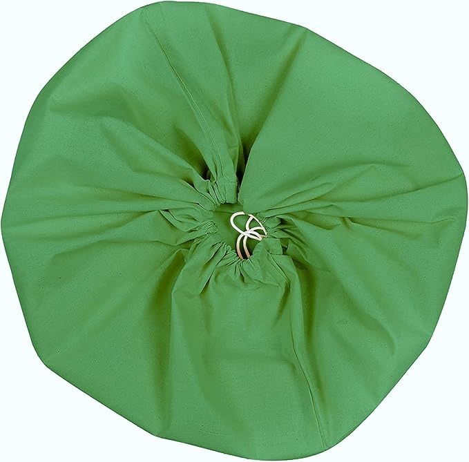 Urban Villa Laundry Bag Canvas|Dirty Clothes Travel Laundry Bag|Machine Washable|Reusable College Hostel Hamper Liner Bag for Garments Delicates Drawstring Closure 4 Pack Green Color|Size 28X36 Inches