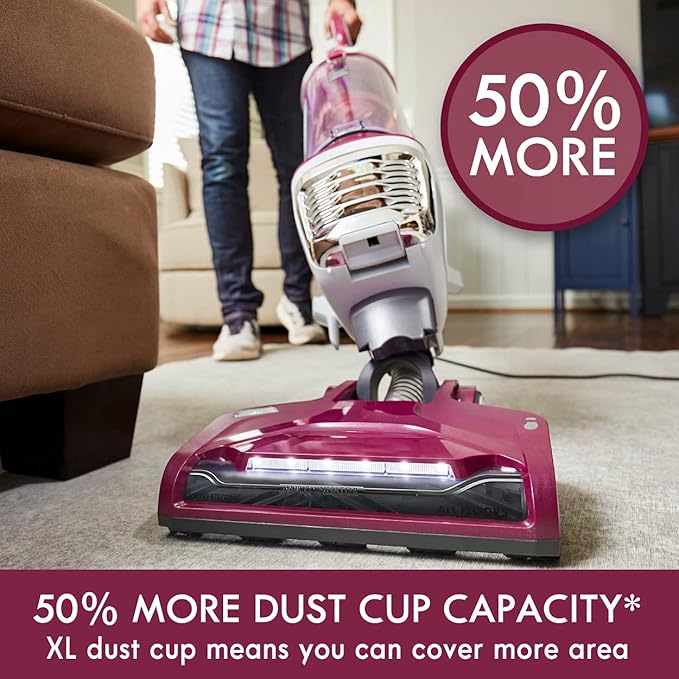 Kenmore DU5092 Bagless Upright Vacuum Lift-Up Carpet Vacuum Cleaner 2-Motor Power Suction with Hair Eliminator Brushroll, Pet Handi-Mate, 2L, Wine W/Lift-up Design