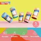 Napjoy Microfiber Cleaning Cloth Roll, 75PK Easy Tear Away Reusable Paper Towels, 12" x 12", Ultra Soft Micro Fiber Dish Cloths for Kitchen, Housekeeping, Window, Car, Garden, Bathroom, Pink