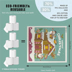 6 - Pack Swedish Kitchen Dish Cloths - Reusable Paper Towels for Counters & Dishes - Eco Friendly Cellulose Sponge Cloth - Assorted (Xmas)