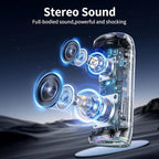 Bluetooth Speaker - HD Sound, IPX5 Waterproof, Up to 20H Playtime, TWS Pairing, BT 5.3, Portable Wireless Speaker for Home, Party, Beach & Outdoor, Black