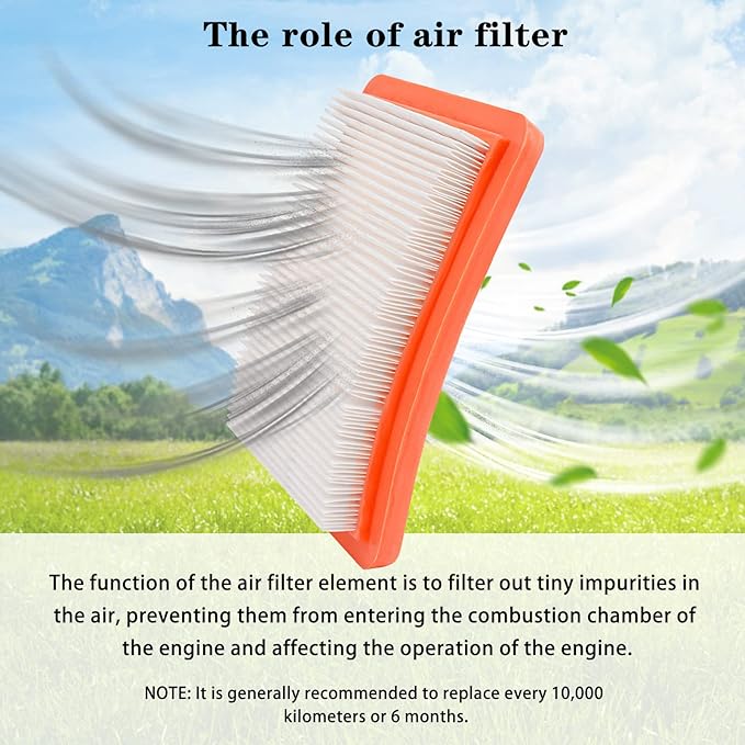 17211-Z8B-901 17211-zl8-023 Air Filter fit for Honda gc135 gcv135 gc160 gcv160 gc190 gcv190 gx100 and gxv57 Engines Lawn Mower Air Cleaner 491588 399959 F220 tillers, Bomag BT60(Pack of 2)