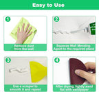 Wall Repair Patch Kit with Scraper, Drywall Repair Kit, Wall Mending Agent Easy to Fill Holes in Home Wall and Quick Repair