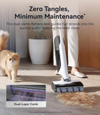 NARWAL S30 Wet Dry Vacuum Cleaner with 20000Pa Suction, 176°F Self-Cleaning, Heated Drying, Disposable Waste Bag, Tangle-Free, Cordless Vacuum Mop for Hard Floors & Edge Cleaning, Easy to Use