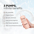 FREY Concentrated Liquid Laundry Detergent | Formulated for Sensitive Skin & HE Washers | Removes Stains Effectively | 50 Loads per Bottle (1-pack Jasmine Meadow)