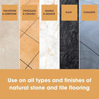 Furniture Clinic Stone & Tile Floor Cleaner | Dilutes to 170 FL Oz | Easy and Safe Application | Quick-Drying with Lemon Aroma | 17oz / 500ml