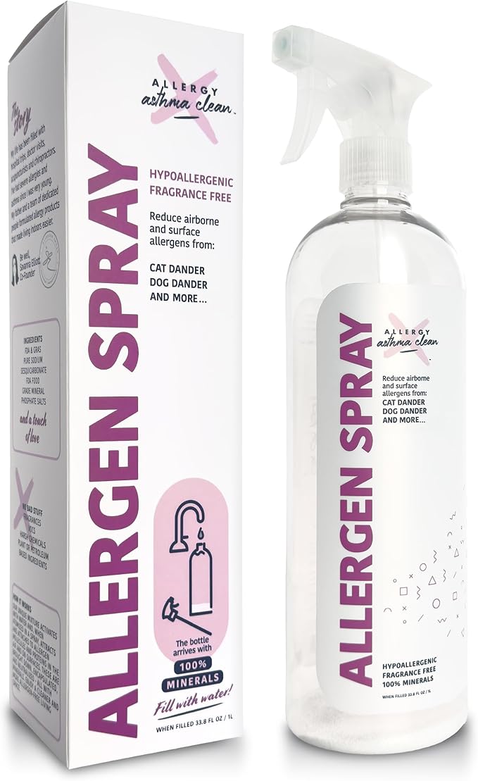 Allergen Spray, Pets, Dust Allergies & More, Air & Surface, Just Add Water, Bottle, Over 33oz