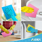 AIDEA Swedish Dishcloths for Kitchen, 20PK, Reusable Paper Towels, Kitchen Washcloths Dish Rags, Eco Friendly No Odor Reusable Cleaning Cloths, Cellulose Sponge Cloths, 7"×6"