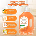 Floor Cleaning Solution Compatible with Tineco – 82 FL OZ Orange Floor Cleaner – Long-Lasting, Subtle Fruit Scent– For All Cordless Wet/Dry Vacuum Mop Cleaner & Robot Vacuums with Mopping