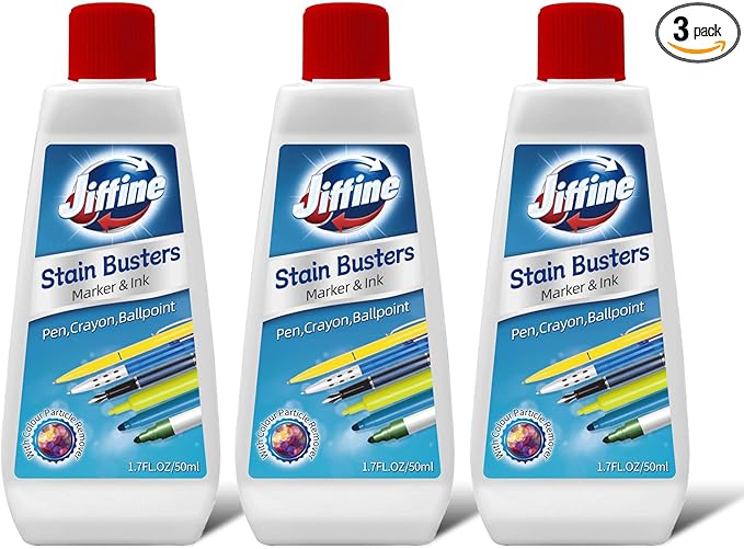 Laundry Stain Remover, Professional for Removing Marker, pencil and Ballpoint Pen Stains From Clothes, 50ml 3 Bottles