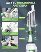 AHNR Handheld Vacuum Cordless, 16000PA Powerful Suction Hand Held Vacuum Dust Busters Cordless Rechargeable with LED Light & 2 HEPA Filters, Portable Car Vacuum Cleaner High Power for Car Home Office