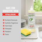 Rebel Green Super Deluxe Dish Soap - Natural Dishwashing Soap - Liquid Dish Detergent - Sustainable Dish Liquid Unscented - (16 oz Bottles, 2 Pack)