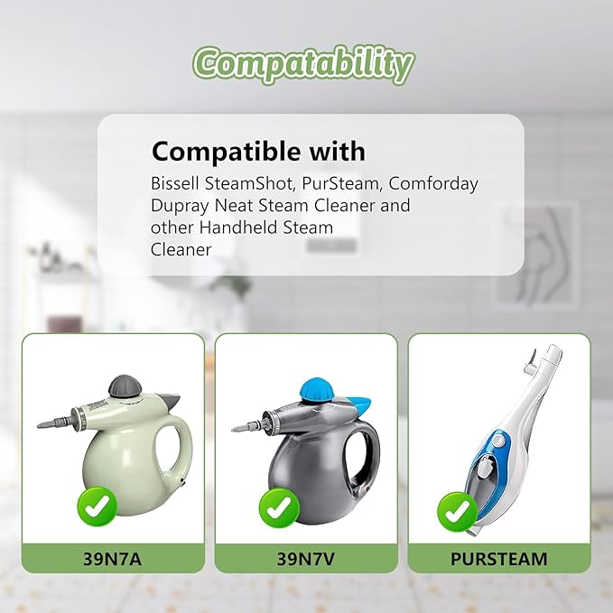 4Pack Microfiber Cloths for Handheld Steam Cleaner Compatible with Bissell Steam Shot, Comforday, PurSteam, Wagner Spraytech, Universal Washable Steam Cleaner Accessories
