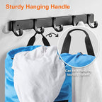 Femuar Laundry Bag Backpack Durable Laundry Bag with Shoulder Straps and Mesh Pockets Portable Laundry Dirty Clothes Hamper Bag for College Dorm (Blue)