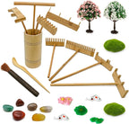 Zen Garden Decor Rake Tool - Sand Zen Garden Accessories Japanese Zen Garden Kit Tabletop Rock Zen Decor Japan Zen Gifts for Home Office Desk Meditation Room Relaxation Birthday Gifts Father Mother
