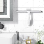 AmazerBath Squeegee for Shower Glass Door, Shower Squeegee for Glass Doors - All-Purpose Squeegee with Hook for Shower Doors, Windows, Mirrors, Tiles and Car Glass, 12 Inches