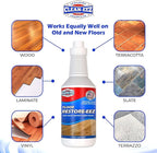 Clean-eez Ultimate Floor Restorer & Polish - Revitalize, Protect, Shine Wood, Laminate, Vinyl, Bamboo, Slate, Terracotta & More (1 Bottle)