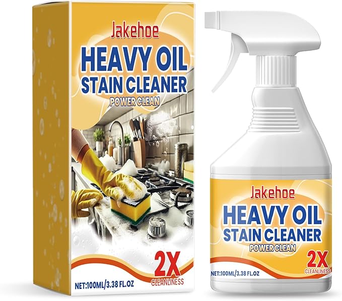 Greasy Dirt Clean Spray, Degreaser Cleaner Heavy Duty, Kitchen Cleaner, All Purpose Stain Removal Cleaners, Oven And Grill Cleaners Clean Up Kitchen Oil Stains(1, pc-100ml)