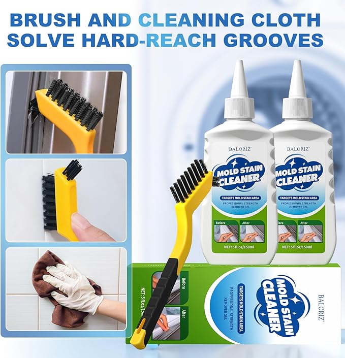 Home Remover Gel, 2 Pcak Household Washing Machine Cleaner for Front Loader Washing Machine Seal, Refrigerator Strips, Cleaner For Tiles Grout Bathroom Cleaning Home Kitchen Sink Cleaning