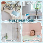 Silicone Soap Dish for Bar Soap Holder for Shower Bathroom Self Draining Waterfall Drying Tray Keep Soap Bars Dry Clean & Easy Cleaning (White, 1)