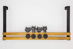 creathome Over The Door Rail with 4 Peg Hooks, Lovely Cat Pattern, Classic Style