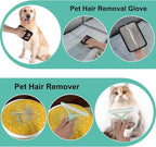 Carpet Rake for Pet Hair Removal - 60" Adjustable Long Handle Carpet Rake, 3 in 1 Reusable Pet Hair Removal Tool Kit, Cat Dog Fur Rakes Scraper Carpet Broom for Carpets, Rugs, Mats