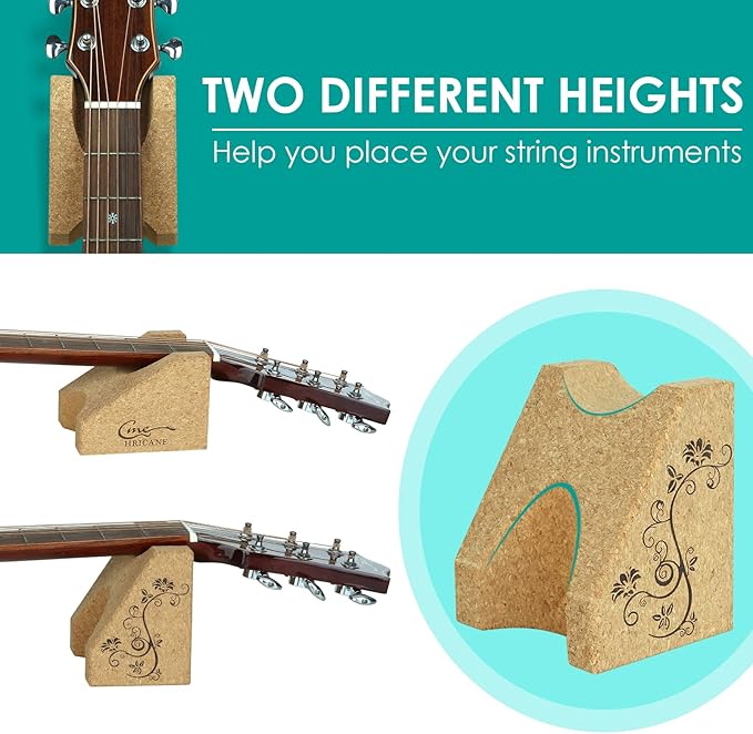 Hricane Guitar Neck Rest,Guitar Neck Support Pillow-Two Angles Guitar Neck Cradle,String Instrument Repair Kit for Guitar Workstation, Ukuleles, Violins, Banjos, Mandolins