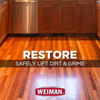 Weiman Hardwood Floor Cleaner – Surface Safe, No Harsh Scent, Safe for Use Around Kids and Pets, Residue Free – 27 oz. Trigger