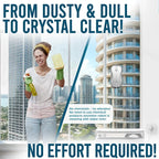 SqueeGBot Window Cleaning Robot Ideal for Panoramic Windows, Tiles, Mirrors, Robot Windows Cleaner with Intelligent AI 5.0 Navigation, Electric Window Cleaner Water Spraying, up to 5300 Pa